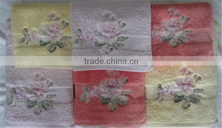 promotional gift used plain dyed roller 100% terry beach towel set SD-874