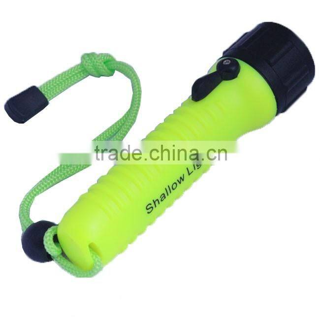 IP 68 high waterpoof flashlight for diving aluminum LED diving flashlight