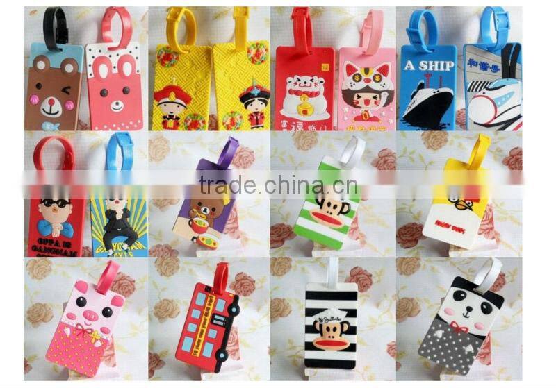 2015 Creative High Quality Pvc Luggage Tag Manufacturer