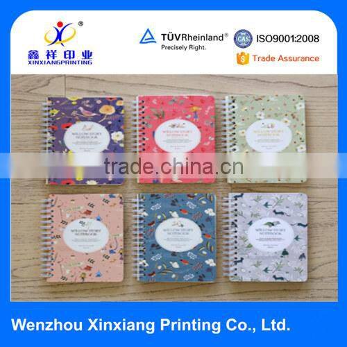 Cute writing spiral school paper notebook