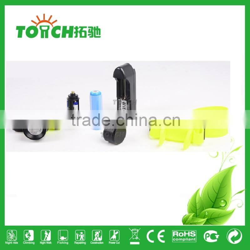 Diving Light Headlamp CRE E T6 LED High power yellow color Light waterproof Diving Headlight 1200Lm use 1*18650/AAA Battery