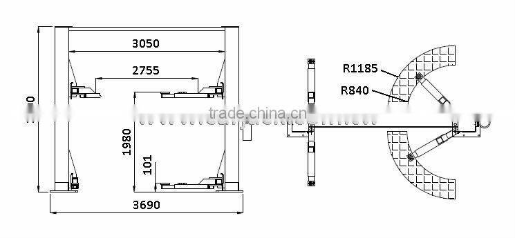 Overhead 2 Post Vehicle Lifts