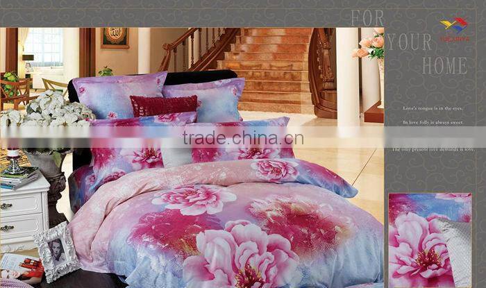 100% cotton 3D follower quilt cover set