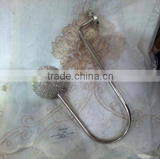 Shinning curtain hook , crystal curtain tieback,holdback