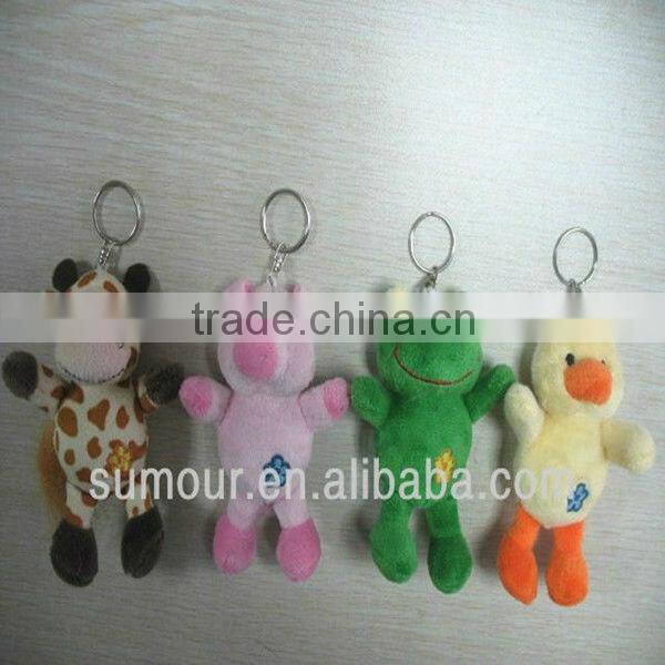 Animal Shaped Stuffed Plush Keychain, Plush Keyring