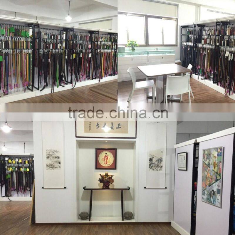 Women and kids fashion punching belt with Candy color glazed PU