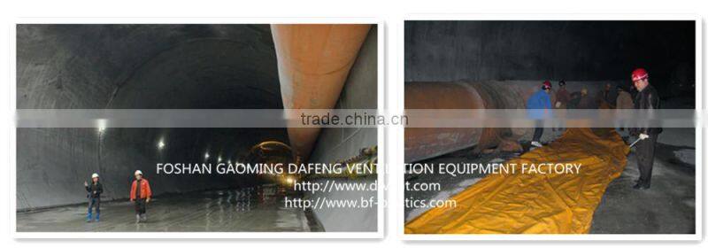 Tunnel and mining blower ventilation air duct with Zipper and Velcro coupling