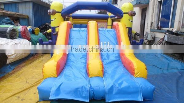 2015 inflatable Minions bouncer combo/ inflatable castle slide