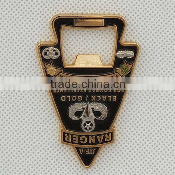 SM-LO010 metal military souvenir bottle opener custom shape