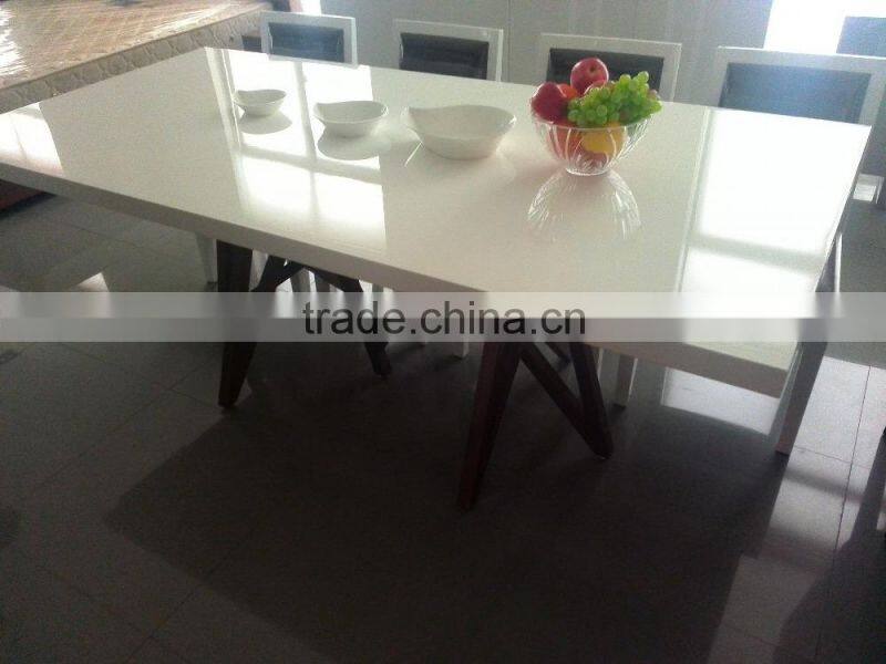 modern table high gloss furniture