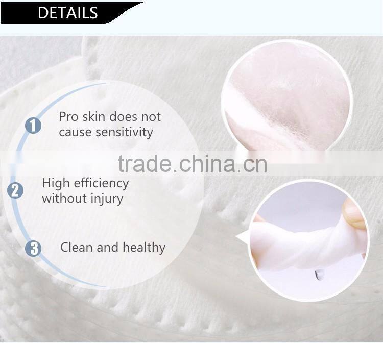 Wholesale cotton white various sizes absorbent cotton makeup pads