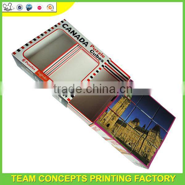 Handmade kids cubic fun 3d puzzle