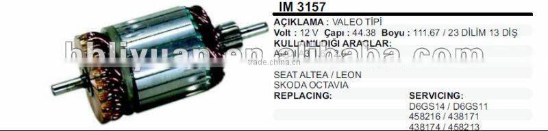 IM3157 12V VALEO starter armature