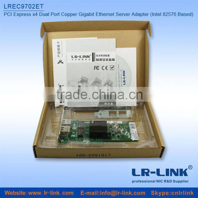 Intel 82576 PCI-Ex4 Gigabit Dual Port Server Network card NIC,compatible with E1G42ET