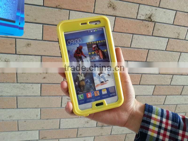 For Samsung Compatible Brand and PC + Silicone Material universal waterproof case for Samsung galaxy note3