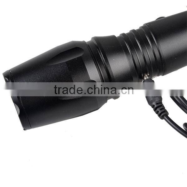 TP-1877 XML T6 / U2 LED Powerful Light / Zoomable Power Flashlight With Nylon Bag