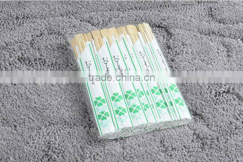 Paper wrapped Sleeve Disposable Bamboo twin Chopsticks ,custom chopstick sleeves