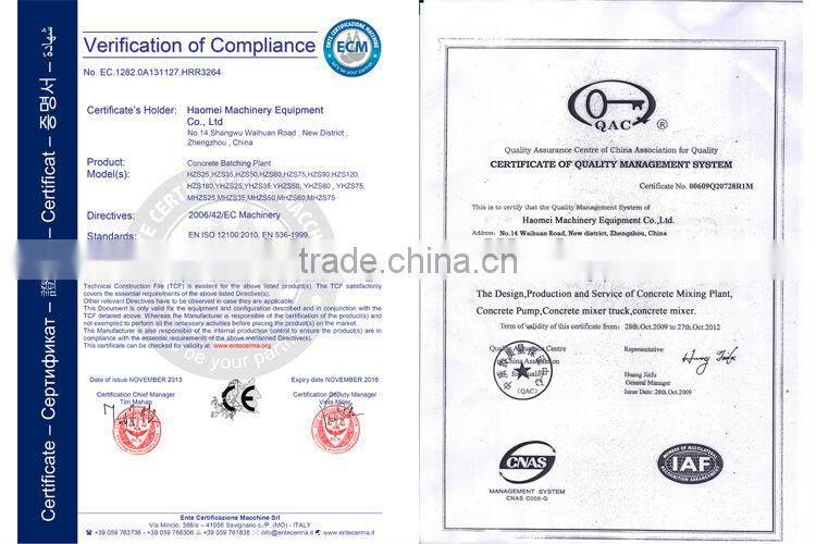 HZS120 aggregate mixture machine