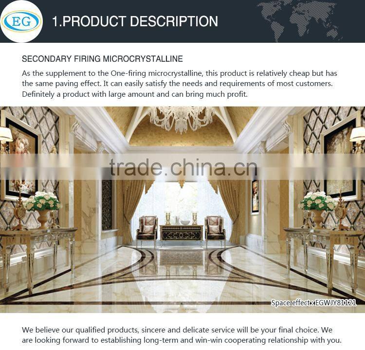 Emperador light brown marble home decor glazed polished porcelain floor tile