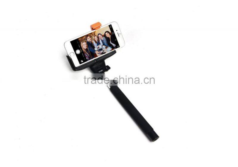 2-In-1 Self-portrait Monopod Extendable Selfie Stick with built-in Bluetooth Remote Shutter With Adjustable Grip Holder
