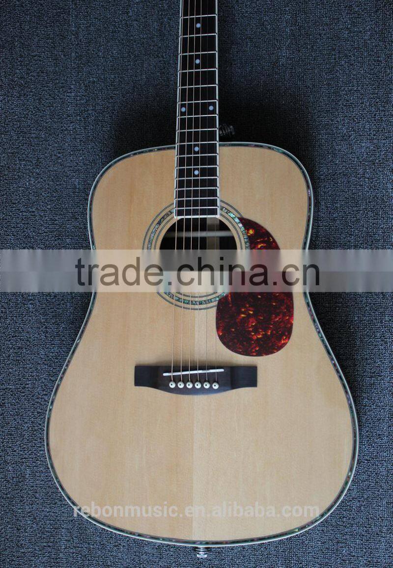 Weifang Rebon D45 41 size All Solid wood dreadnought Acoustic Guitar with nice sound