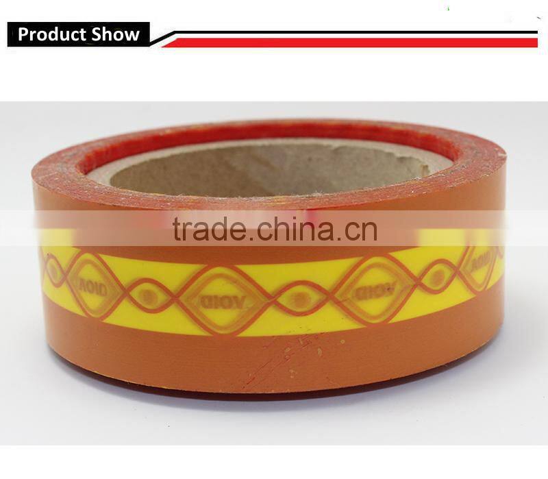 Tamper evident sealing tape for mailing bag partial transfer tape