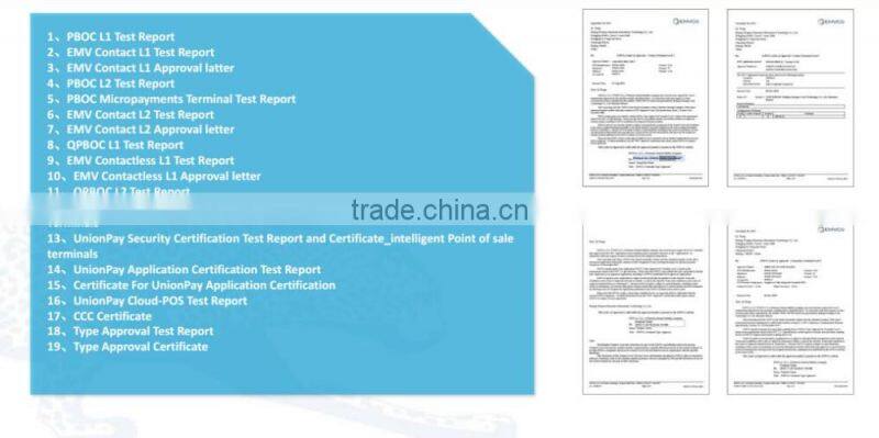 6 inch mini mobile android POS with EMV certification