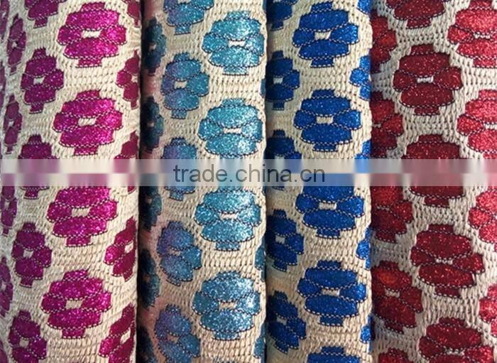 Product Description Glitter Colorful High Quality with TC Backing Synthetic PU Leather for Shoes and Bags