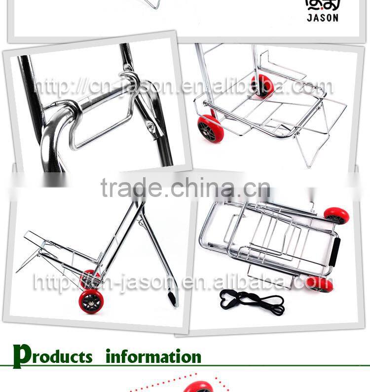very popular folding shopping trolley bag with 2 wheels H5ZD-PU