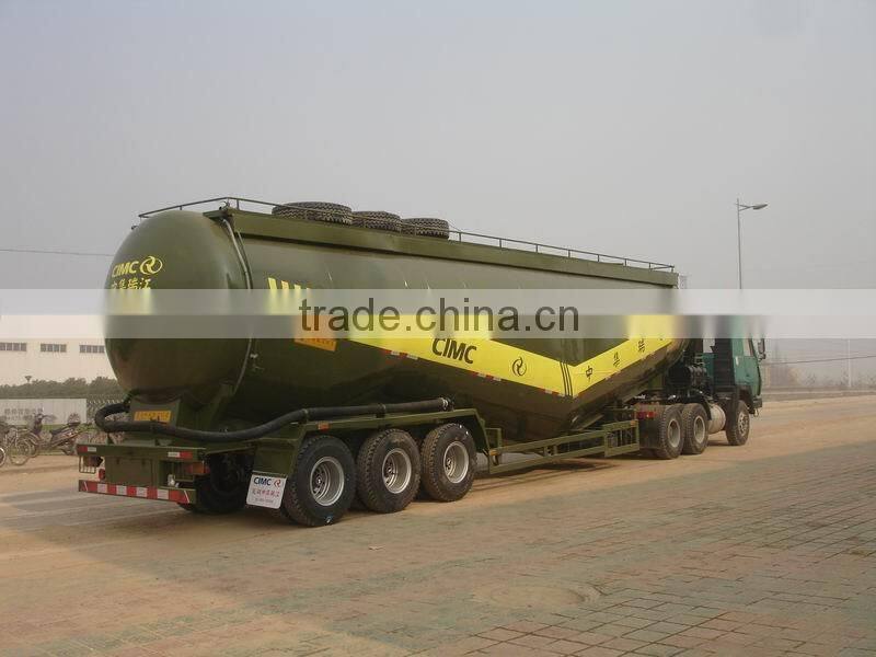 50M3 3 axle bulk cement powder tank truck semi-trailer/ semitrailer ( bulk cement)
