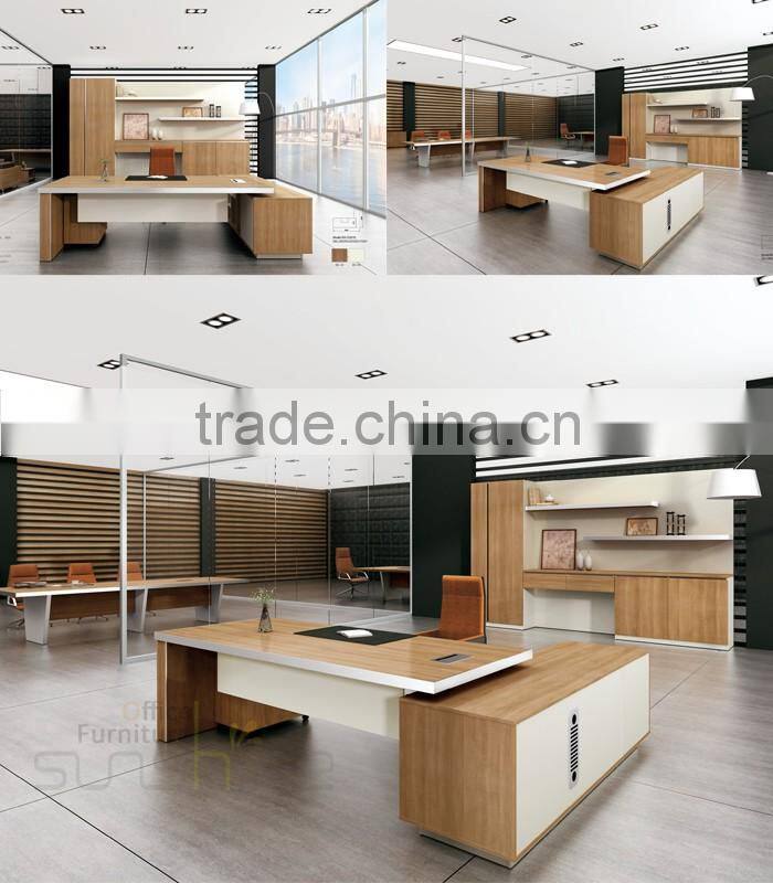 2016 Newest Design High End Modern American Simple Style Office Furniture Boss Office Director/CEO Use Manager Executive Desk