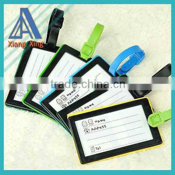 Silicone luggage tag with Message