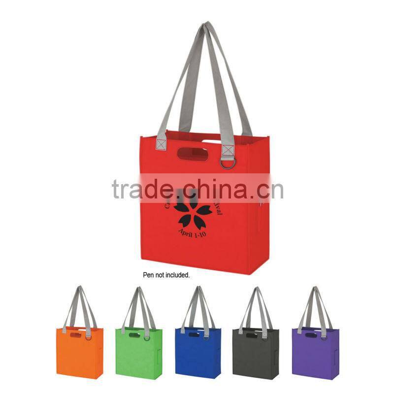 Non-Woven Expedia Tote Bag- Black