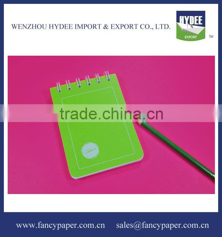 A7 Plastic Cover Spiral Notebook