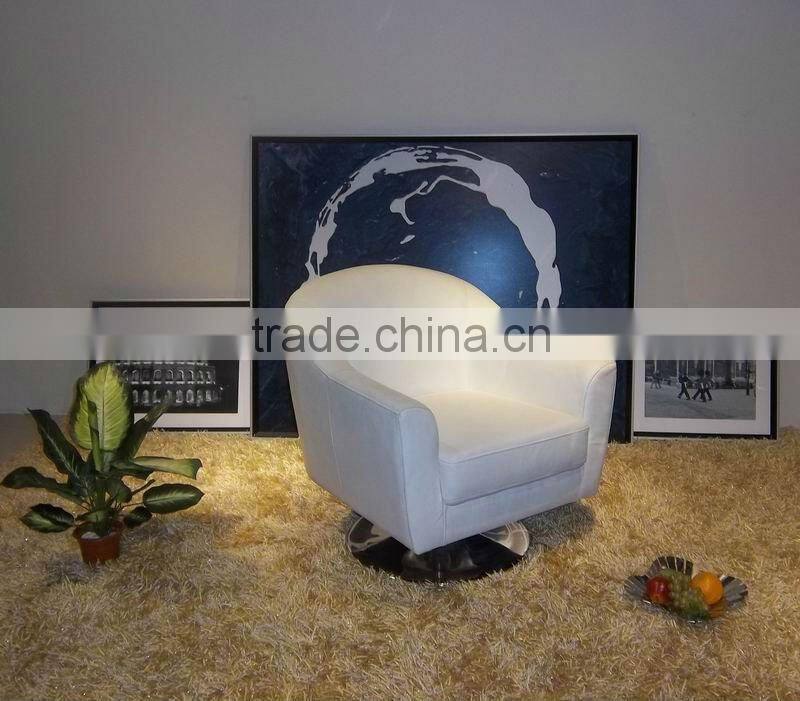 furniture thailand hot sales modern armchair white leather sofa for salon