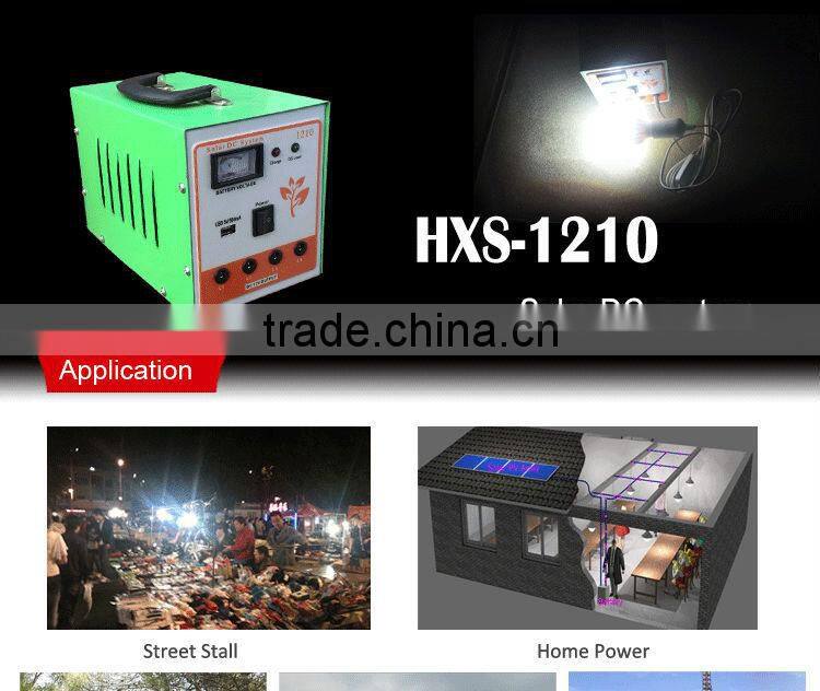 DC energy portable emergency controller pwm 10a for house use with mobile charger with battery