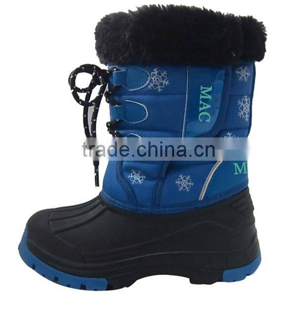 Children snow boot fur lining winter kids snow boots snow boot waterproof snow boots