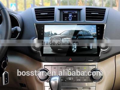 android car video GPS multimedia system for Toyota highlander 2012 Kluger with wifi, bt, dvr, rear view input