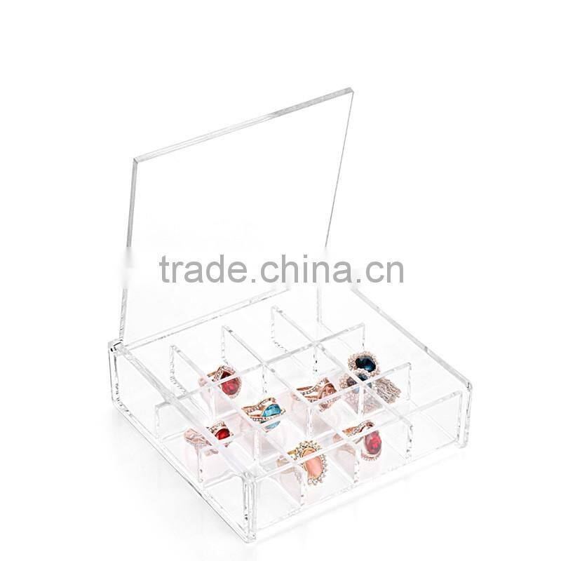 C24 Hot sale acrylic ring Jewelry box Jewelry display and storage