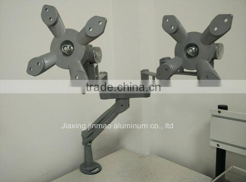 Spring-assisted desk monitor arms durable aluminum monitor arm bracket