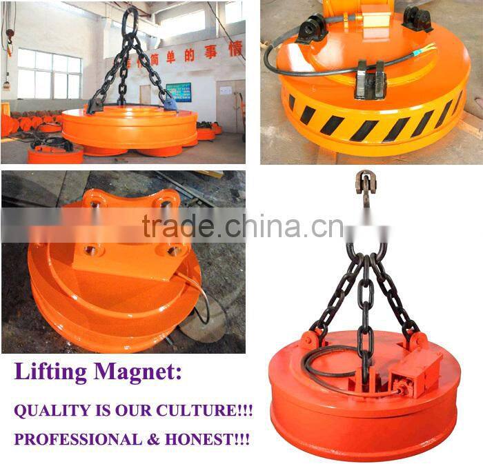 High efficient electric crane lifting magnet for sale,magnetic lifter