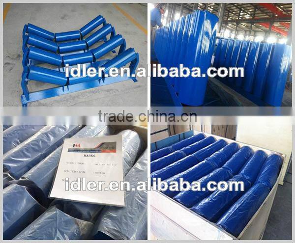 CEMA DIN JIS 3 roll trough rollers, Standard steel roller for conveyor