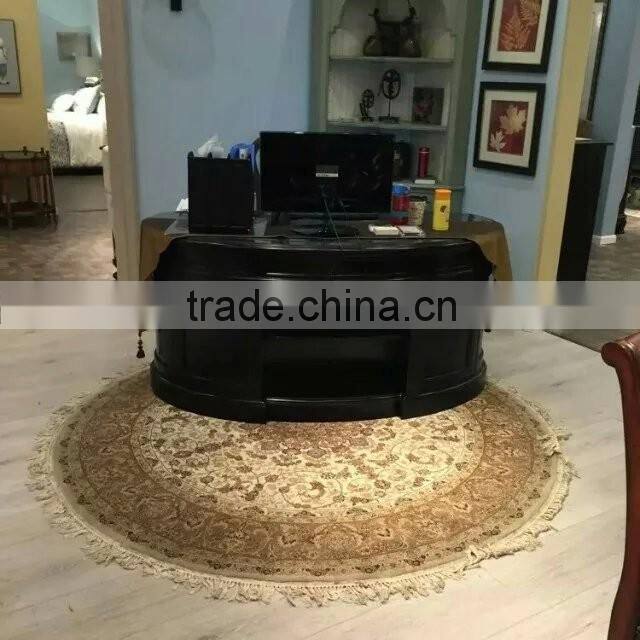 dinning room handmade silk carpet round silk carpet persian design round rug