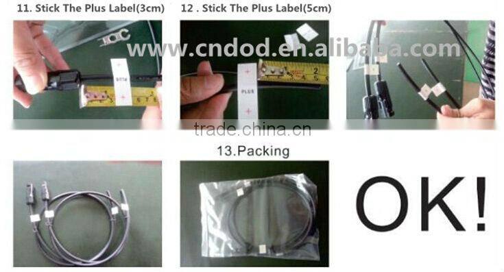 High efficiency 5w to 330w MC4 connector with TUV, IEC, CE, CEC solar system connector