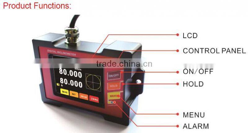 NEW UPGRADE External Power Supply Touch Screen Digital BEVEL BOX Inclinometer For Various Industry Angle Controling & Measuring