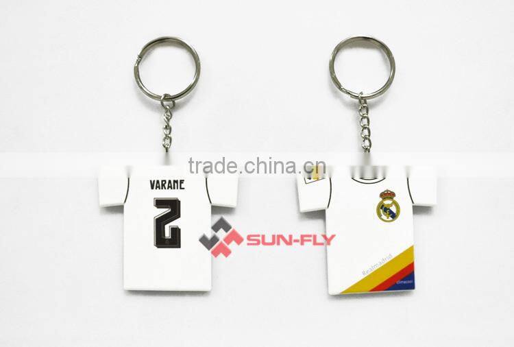 sublimation T-shirt Shape Keychain,printable polymer keychain,customed keychain gift