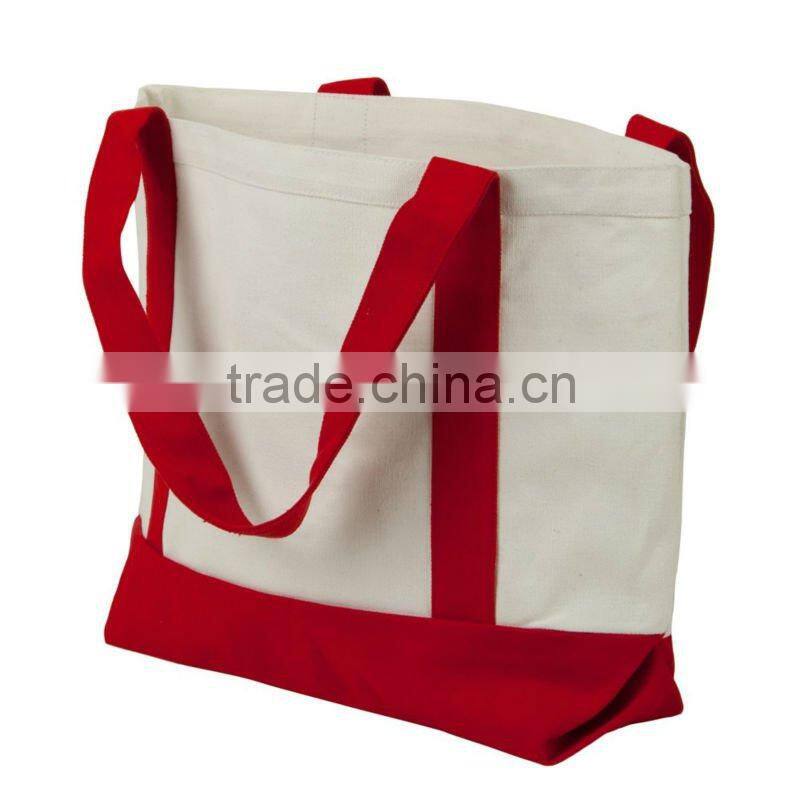 Promotional canvas tote shopping bag