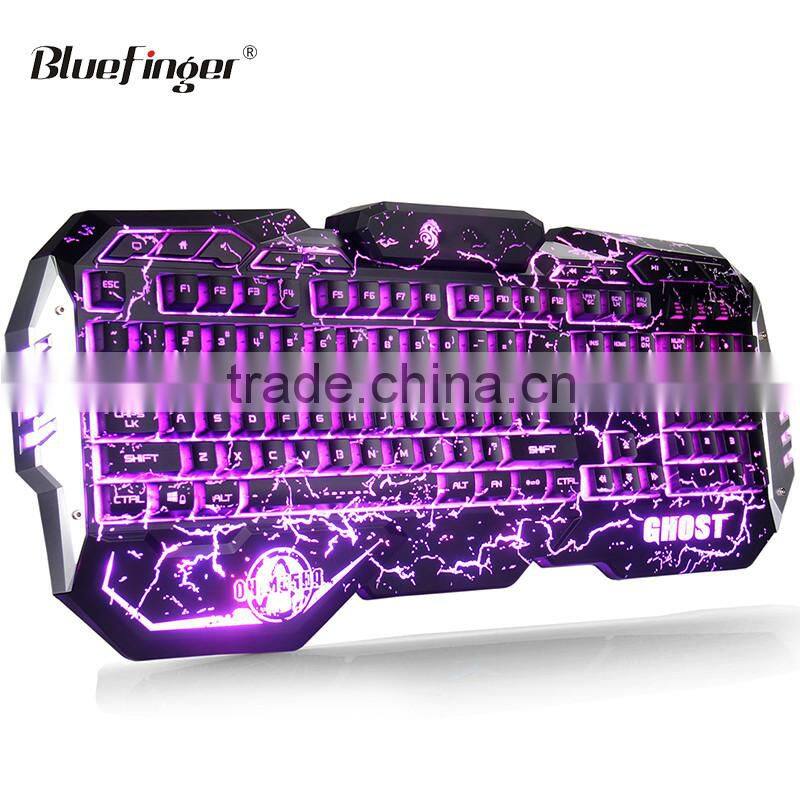 Factory USB Wired Game ergonomic keyboard with colorful backlit