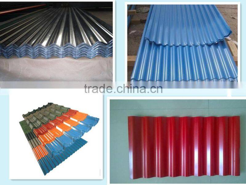 Zinc coating 60g ~ 180g galvanized corrugated sheet/coated corrugated sheet for roofing ASTM A653