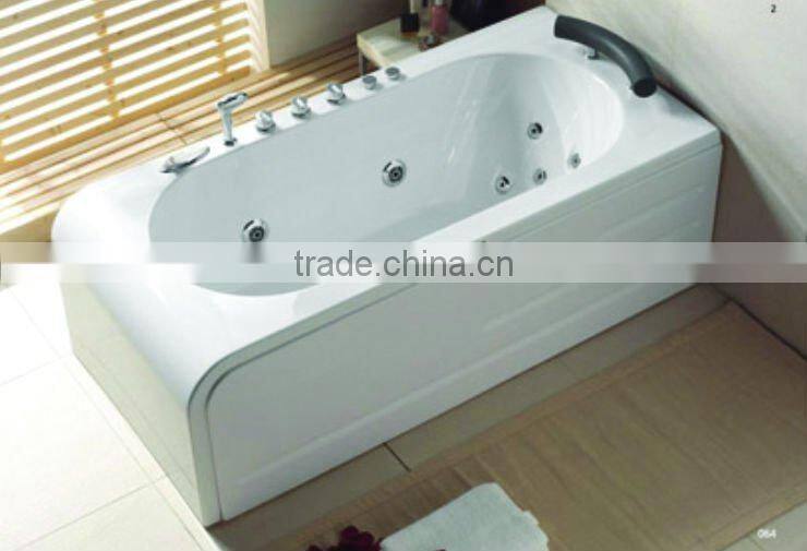 1700x900x660mm Bubble Massage Bathtub with Waterproof LCD TV